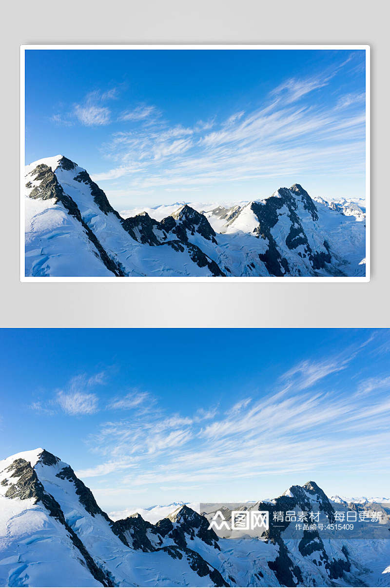 实况雪山雪景图片素材