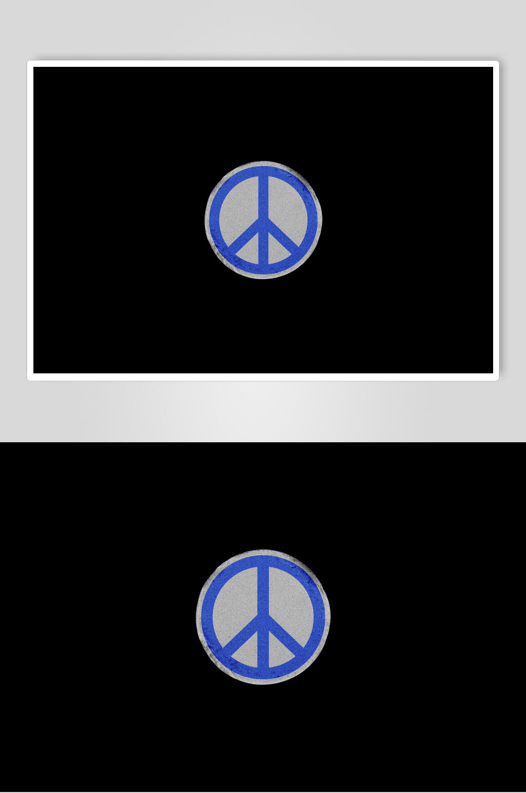 圆形复古标签贴纸样机素材