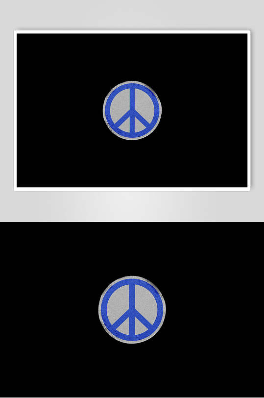 圆形复古标签贴纸样机-众图网