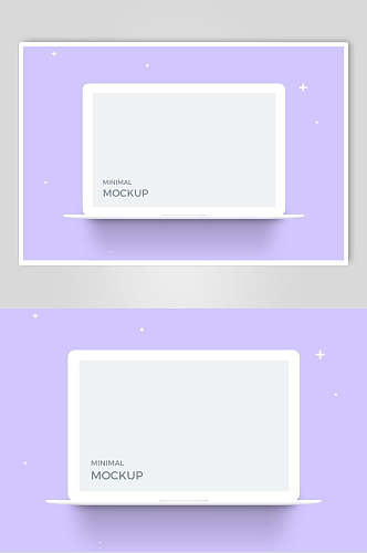 紫色网页展示样机