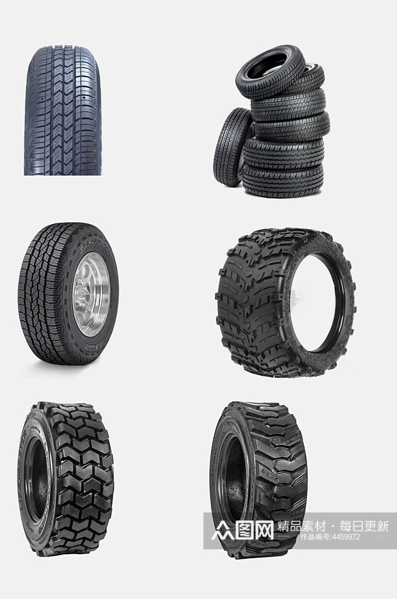黑色轮胎免抠素材素材