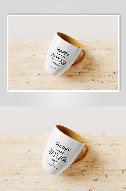 白色英文马克杯杯子咖啡杯样机