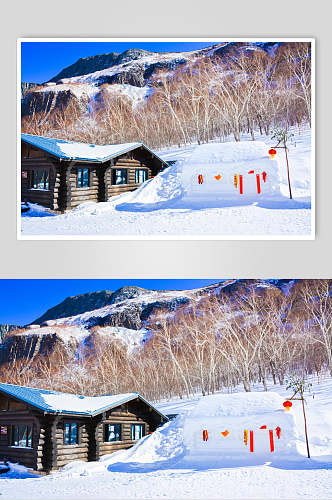 雪景吉林长白山风光图片