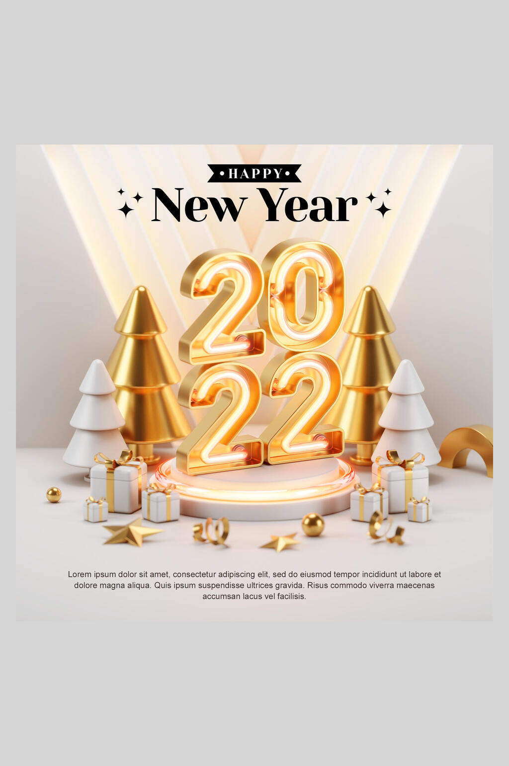 精美新年海报素材