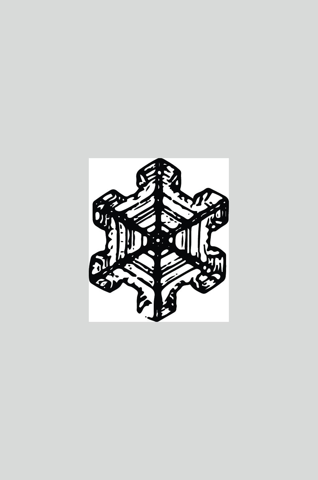 六边图形雪花矢量素材素材