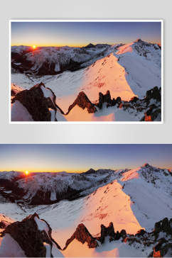 实况雪山雪景图片