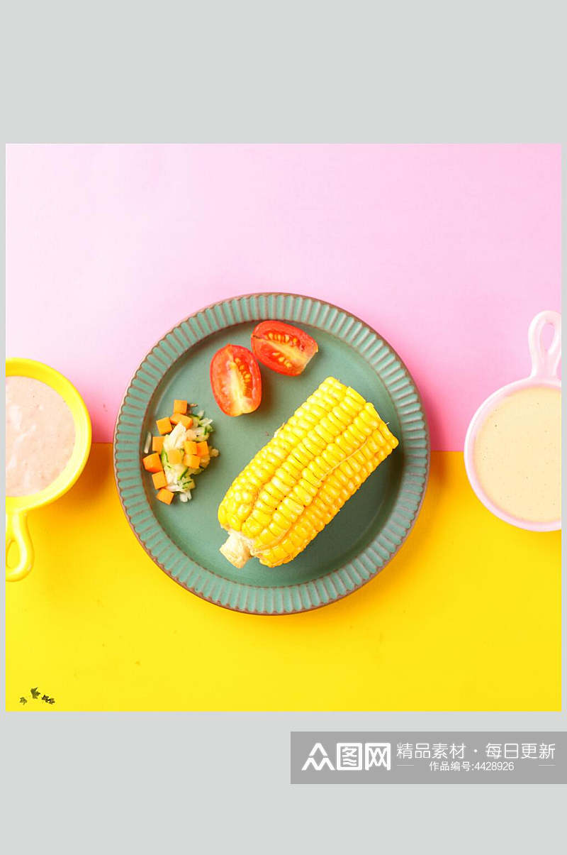 玉米素食沙拉图片素材