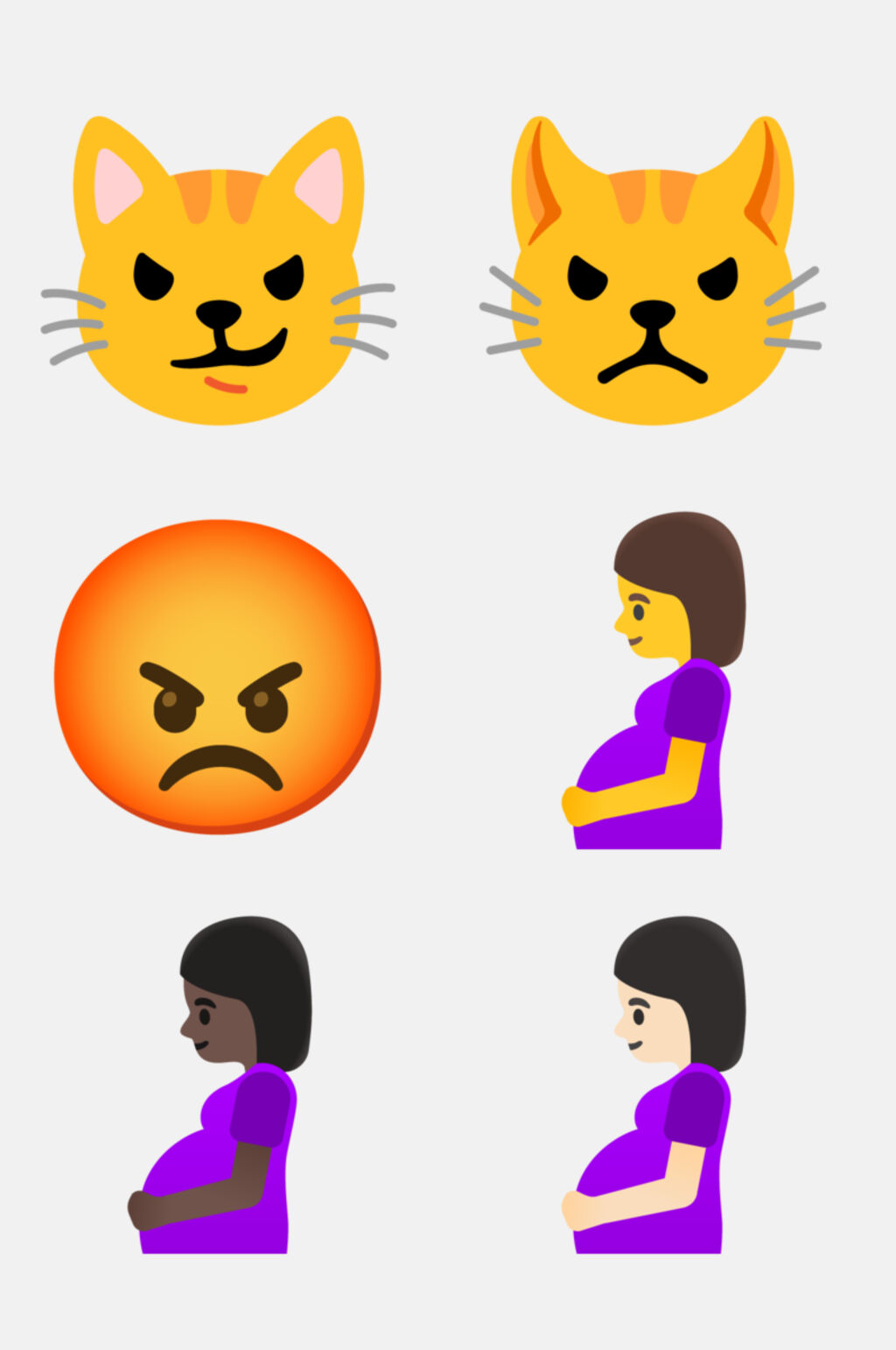 猫咪怀孕卡通创意表情包免抠素材素材