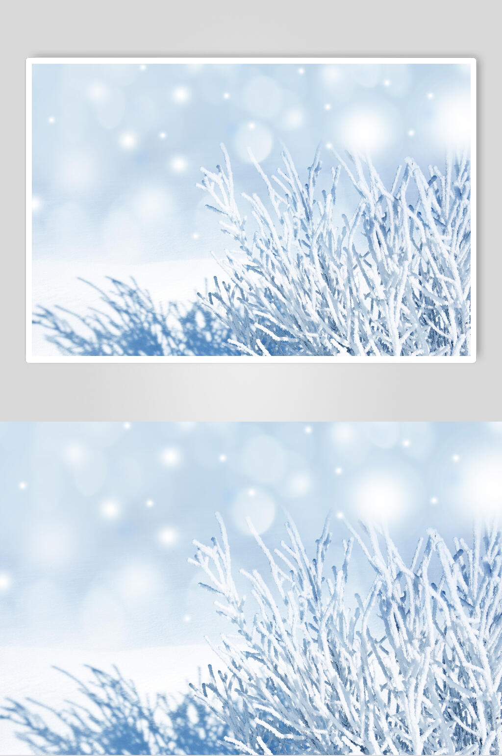 冬季雪景摄影图素材