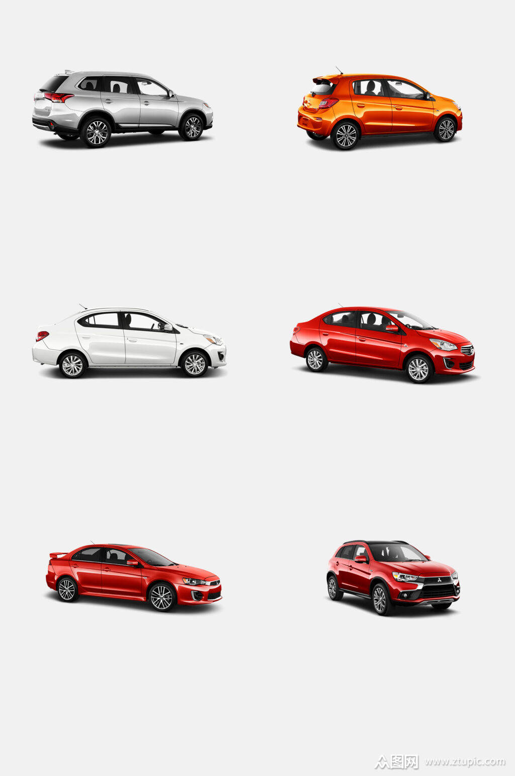 轮胎窗户阴影三菱汽车免抠素材素材