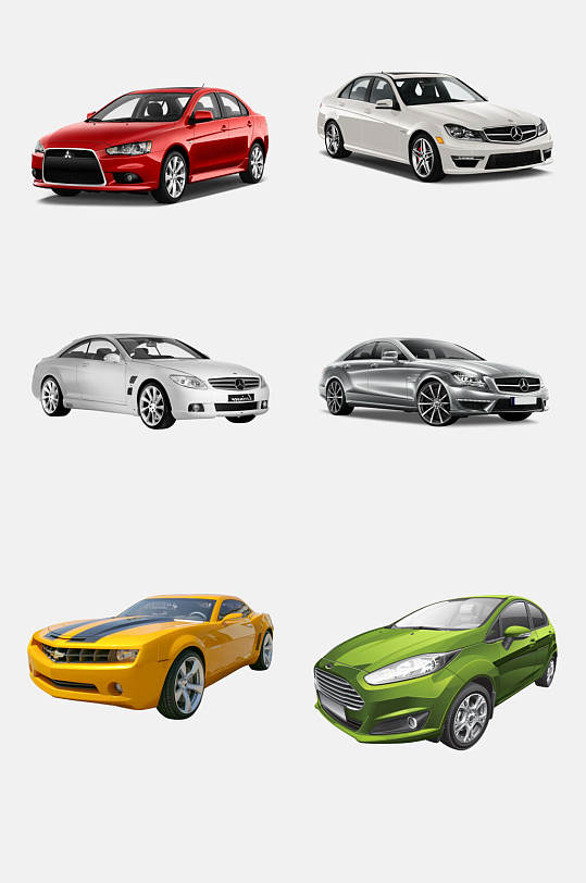 绿色的轿车免抠素材