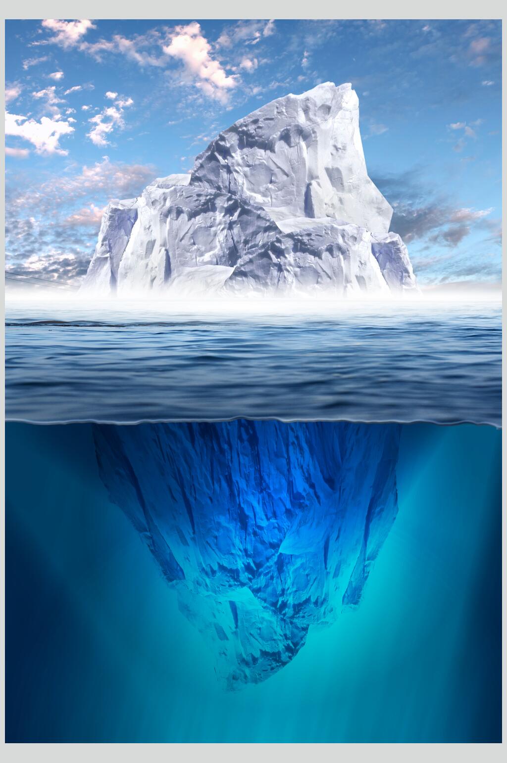 蓝冰海洋冰川冰雪图片素材