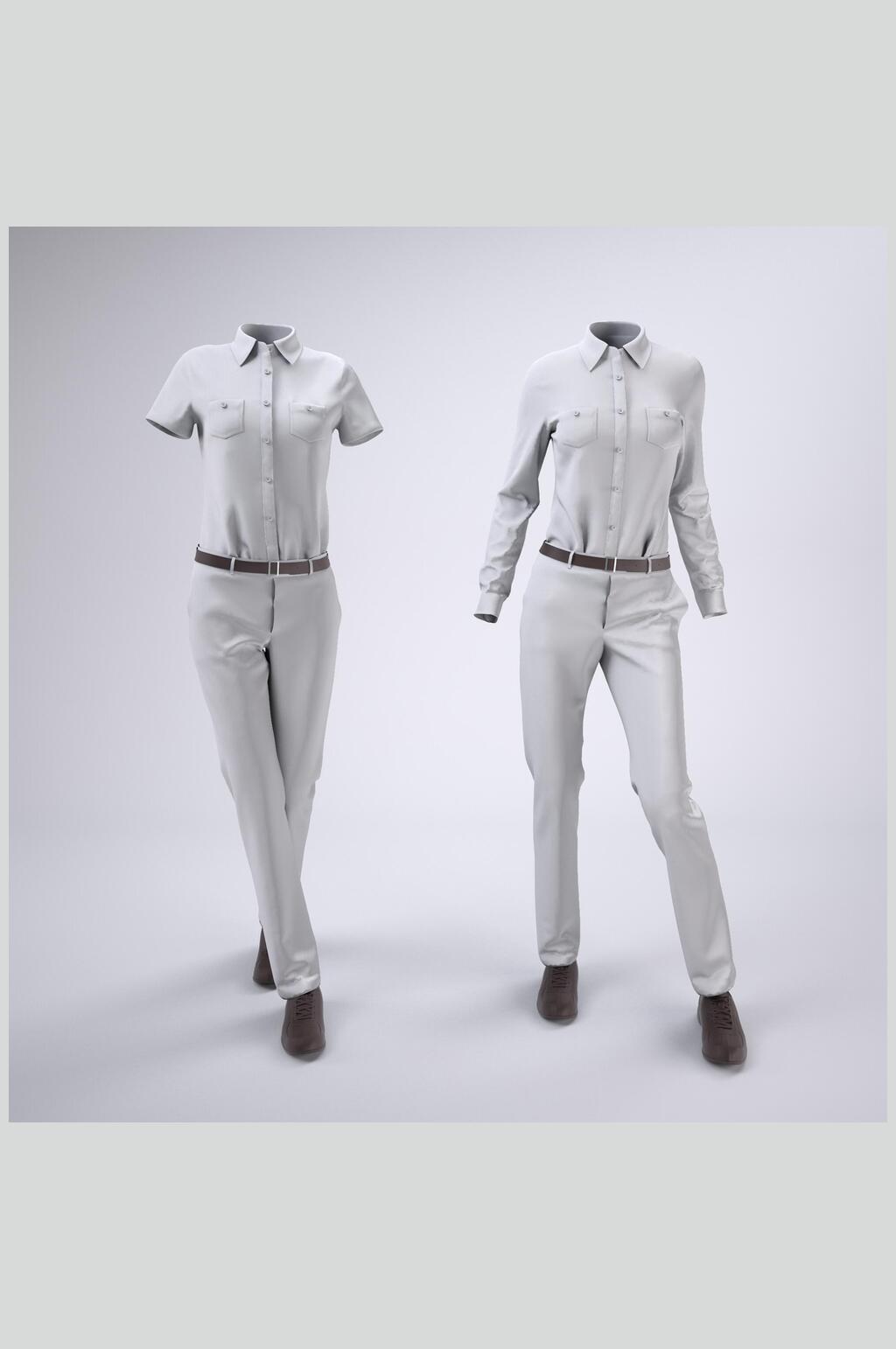 套装衣服展示样机素材