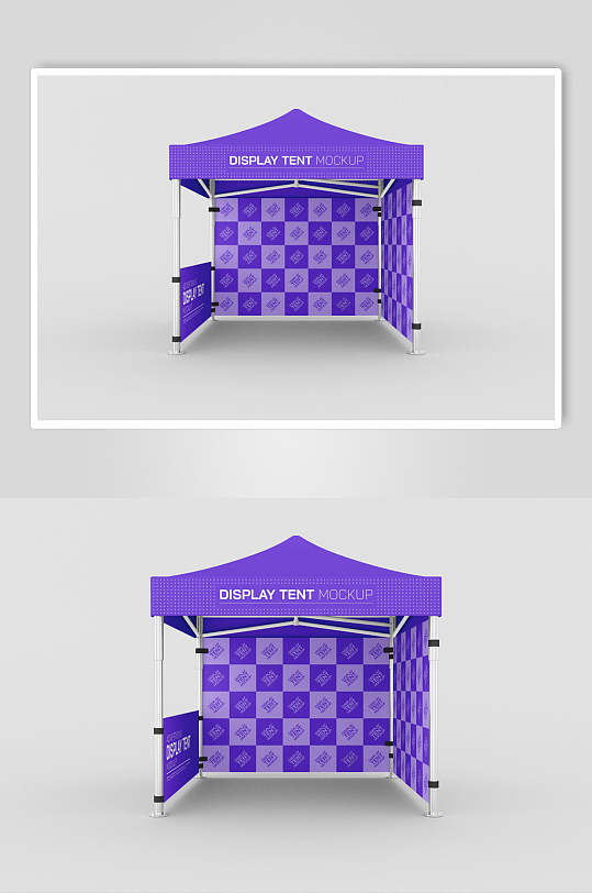 紫色户外帐篷贴图样机