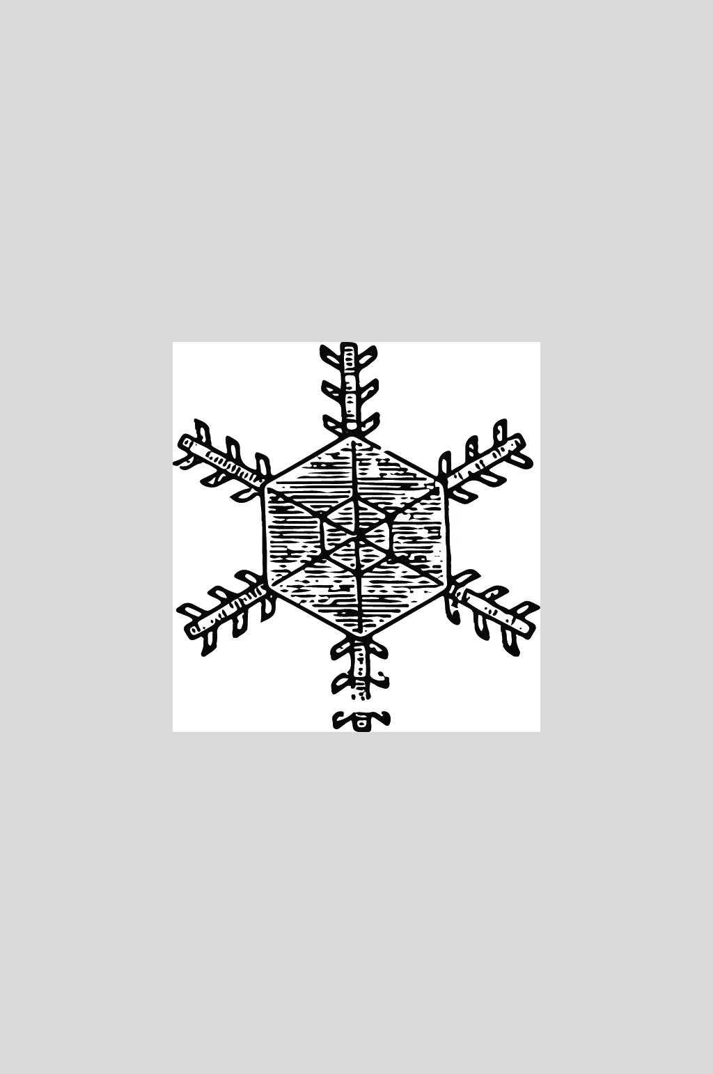 线条黑色简约时尚清新雪花矢量素材素材