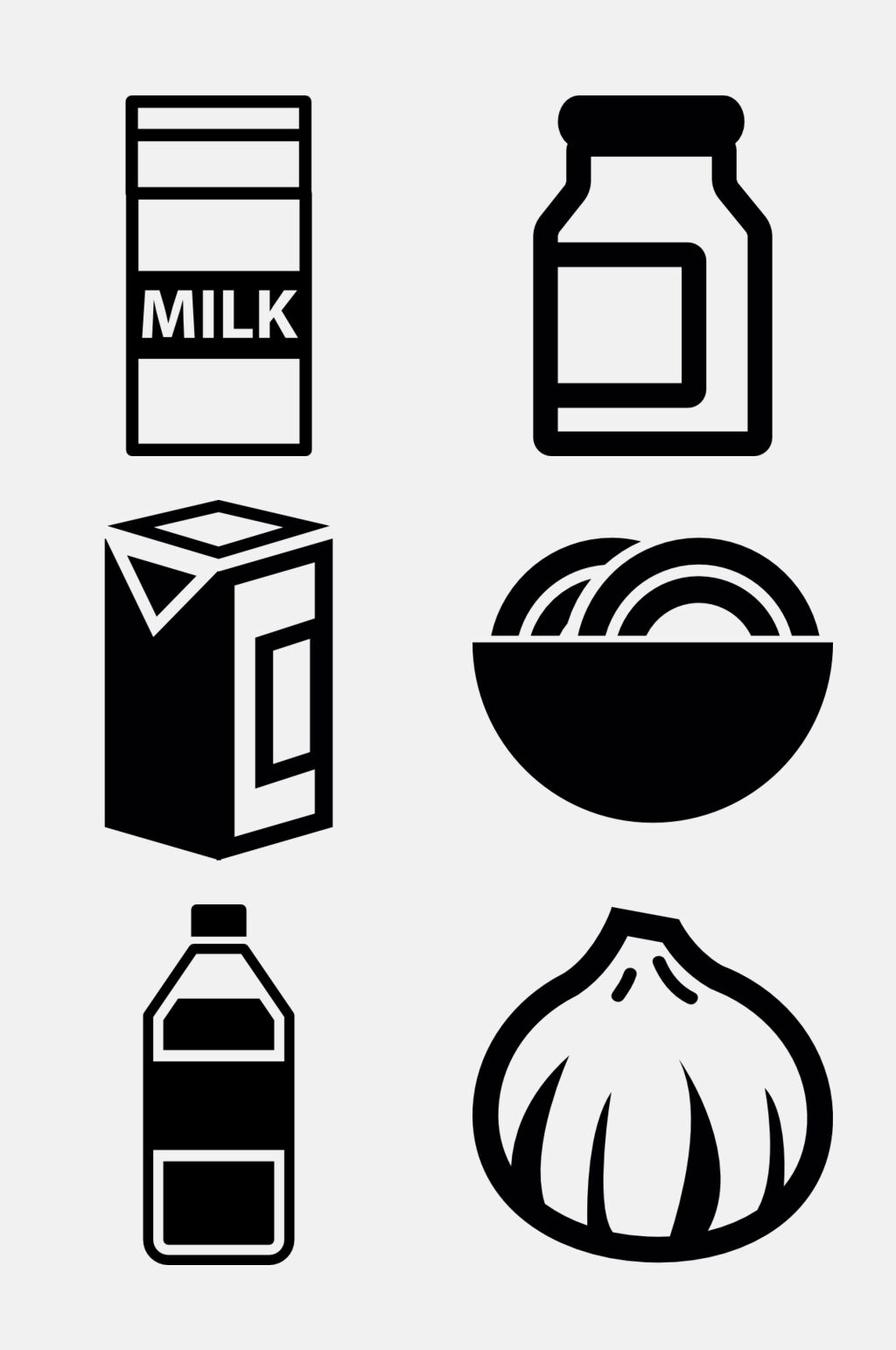 洋葱食物类黑色图标免抠素材素材
