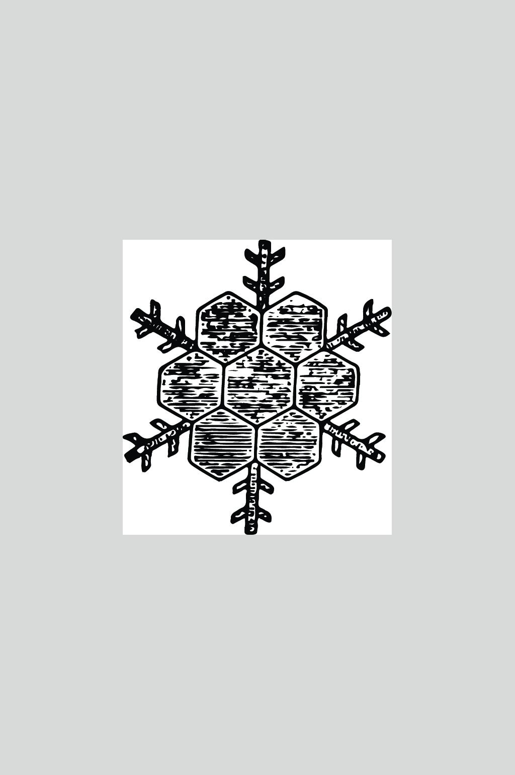 创意唯美手绘雪花矢量素材素材