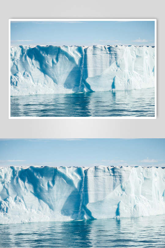 河面液体蓝天白色冰川冰雪图片