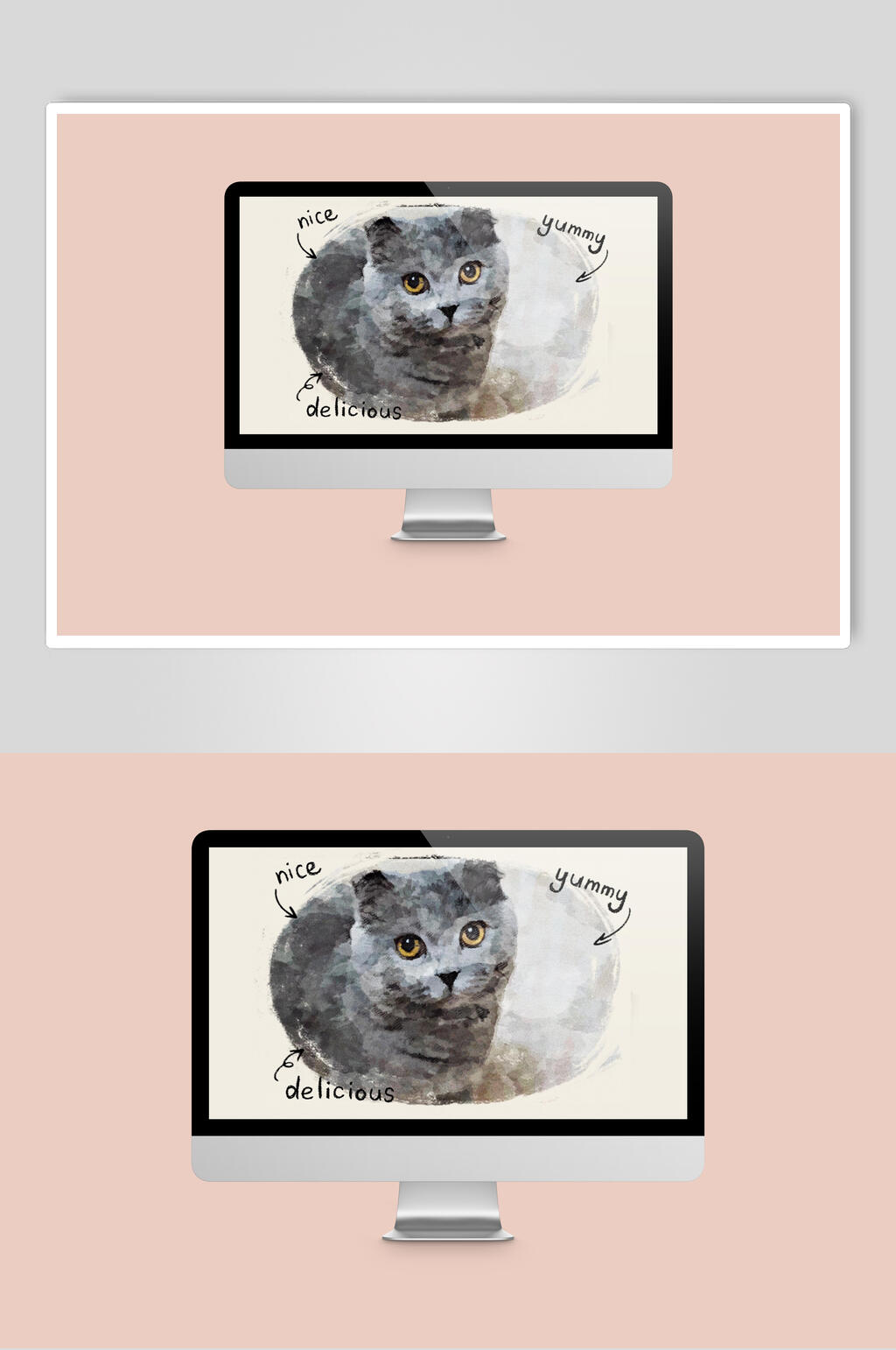 猫咪宠物品牌VI样机素材