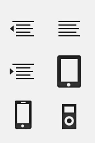 黑色线条简约手机简约图标免抠素材