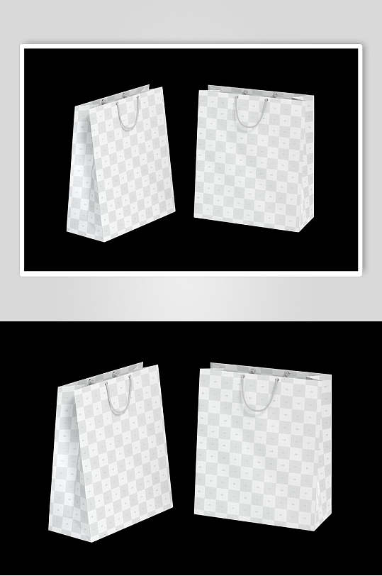 精美手提袋包装贴图样机