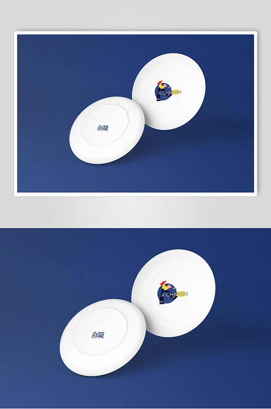 餐盘简约企业ip形象文创样机