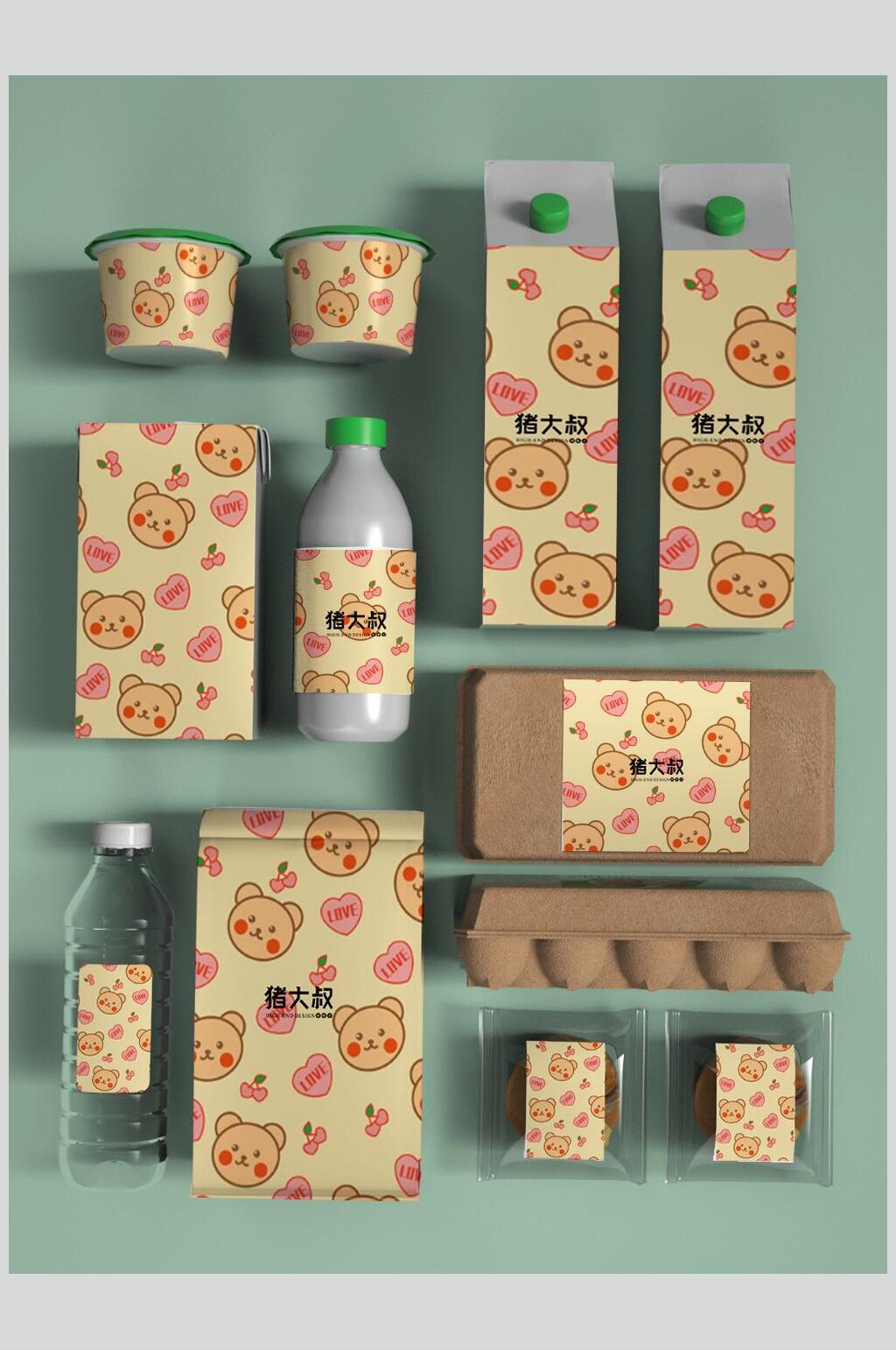 塑料瓶品牌包装文创样机素材