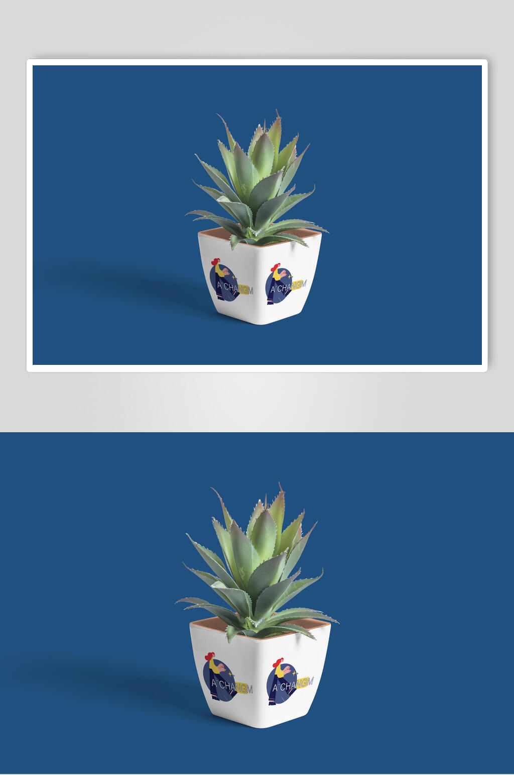 绿植品牌形象VI样机素材