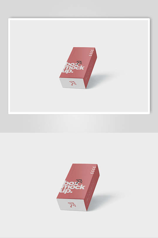 简约包装盒子样机-众图网