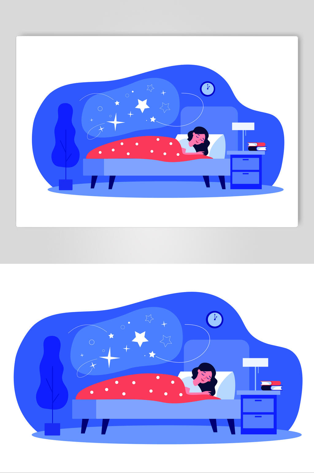 杯子星星简约手绘蓝色团队矢量素材素材
