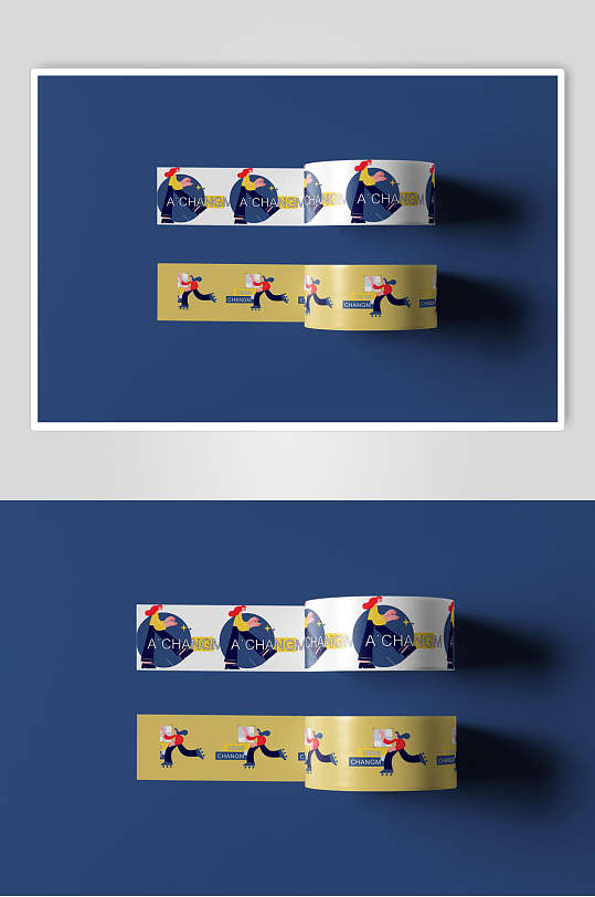 胶带品牌形象VI样机-众图网