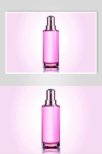 紫色瓶子简约矢量美妆彩妆用品素材