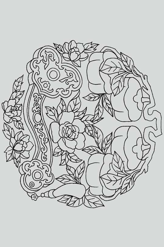 手绘线纹样图片-手绘线纹样素材下载-众图网