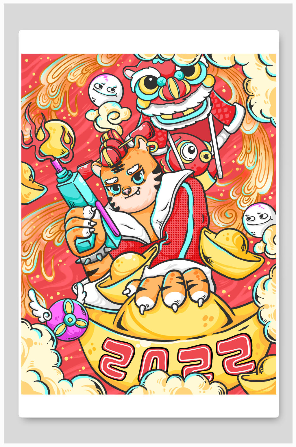 2022虎年插画素材