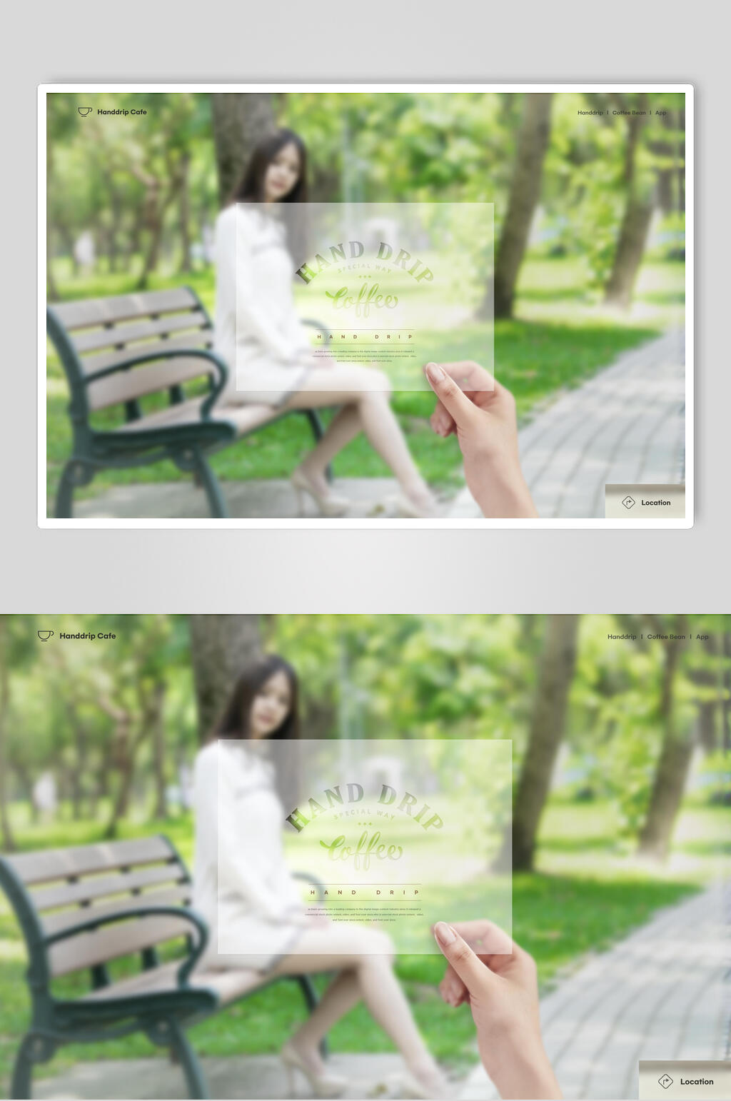 麋鹿椅子绿色清新渐变彩色几何素材素材