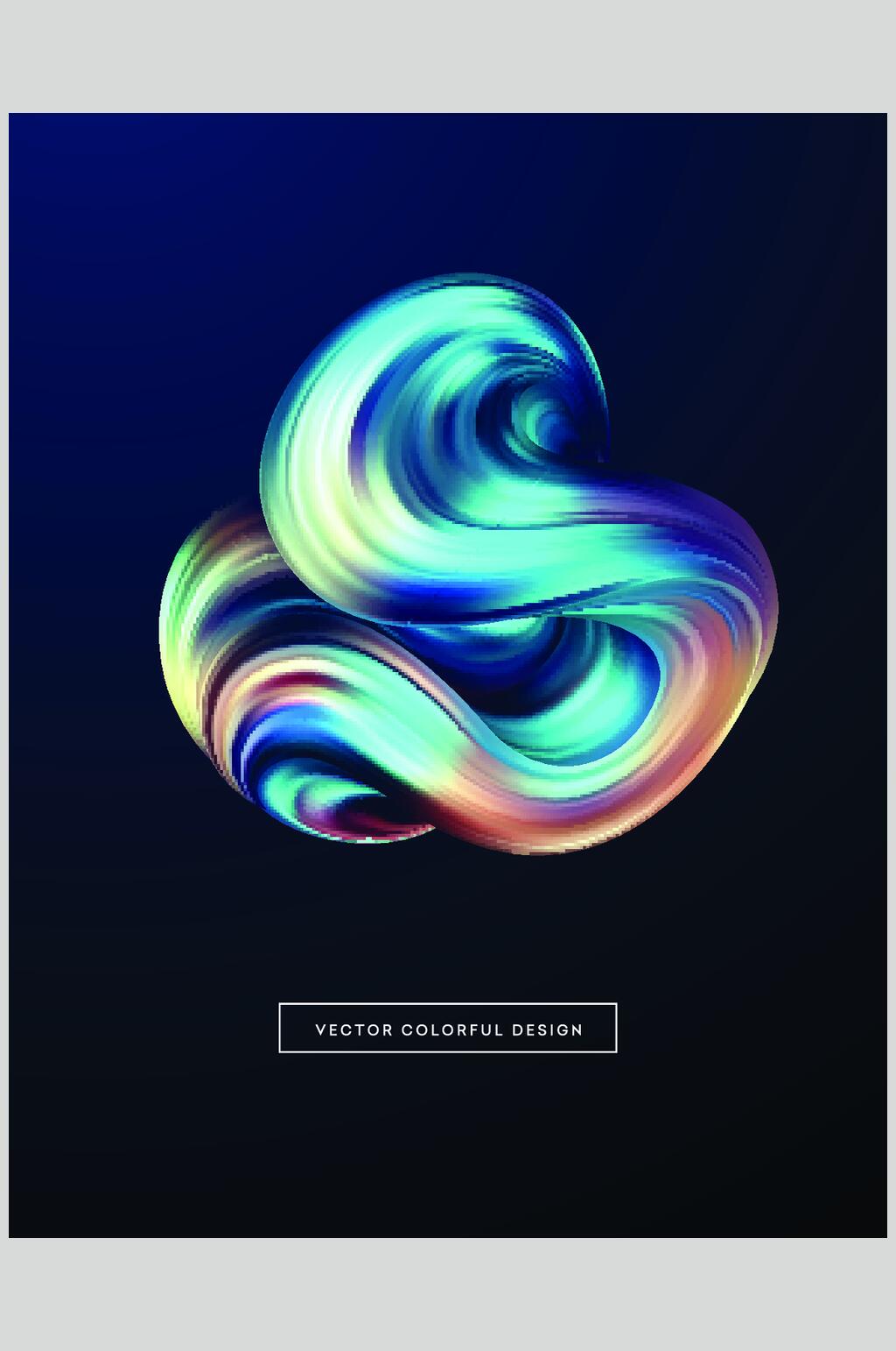 手绘英文简约创意潮流渐变背景素材素材