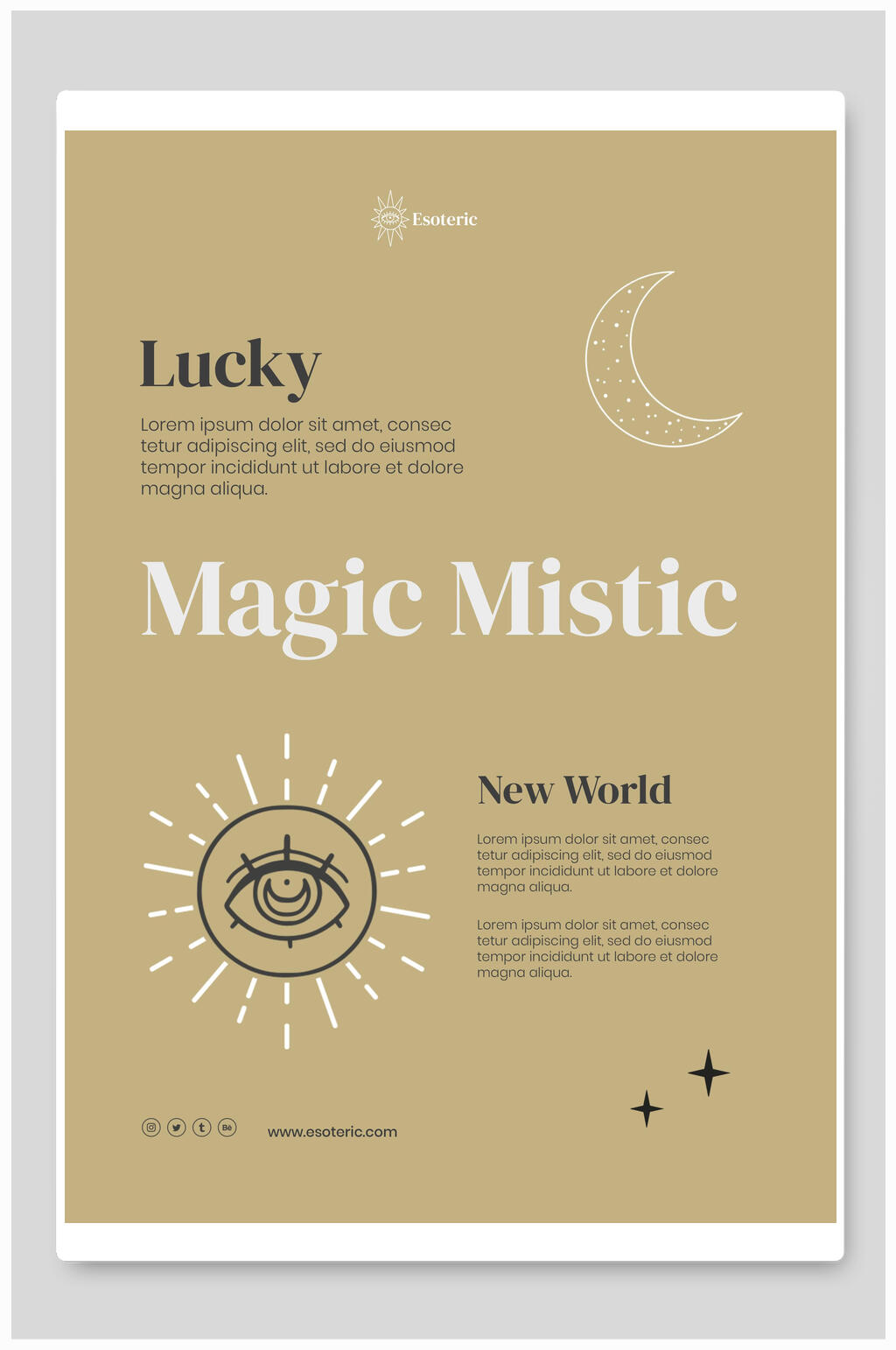 英文极简创意海报素材