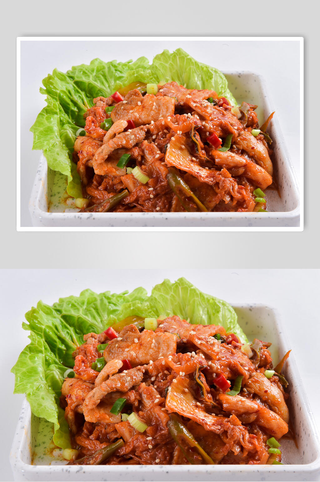 香辣美味韩式炸鸡小吃食物图片素材