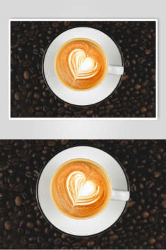 爱心咖啡拉花图案图片