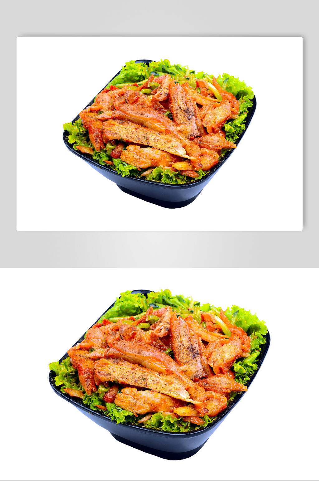 黑椒烤肉拌饭摄影图片素材