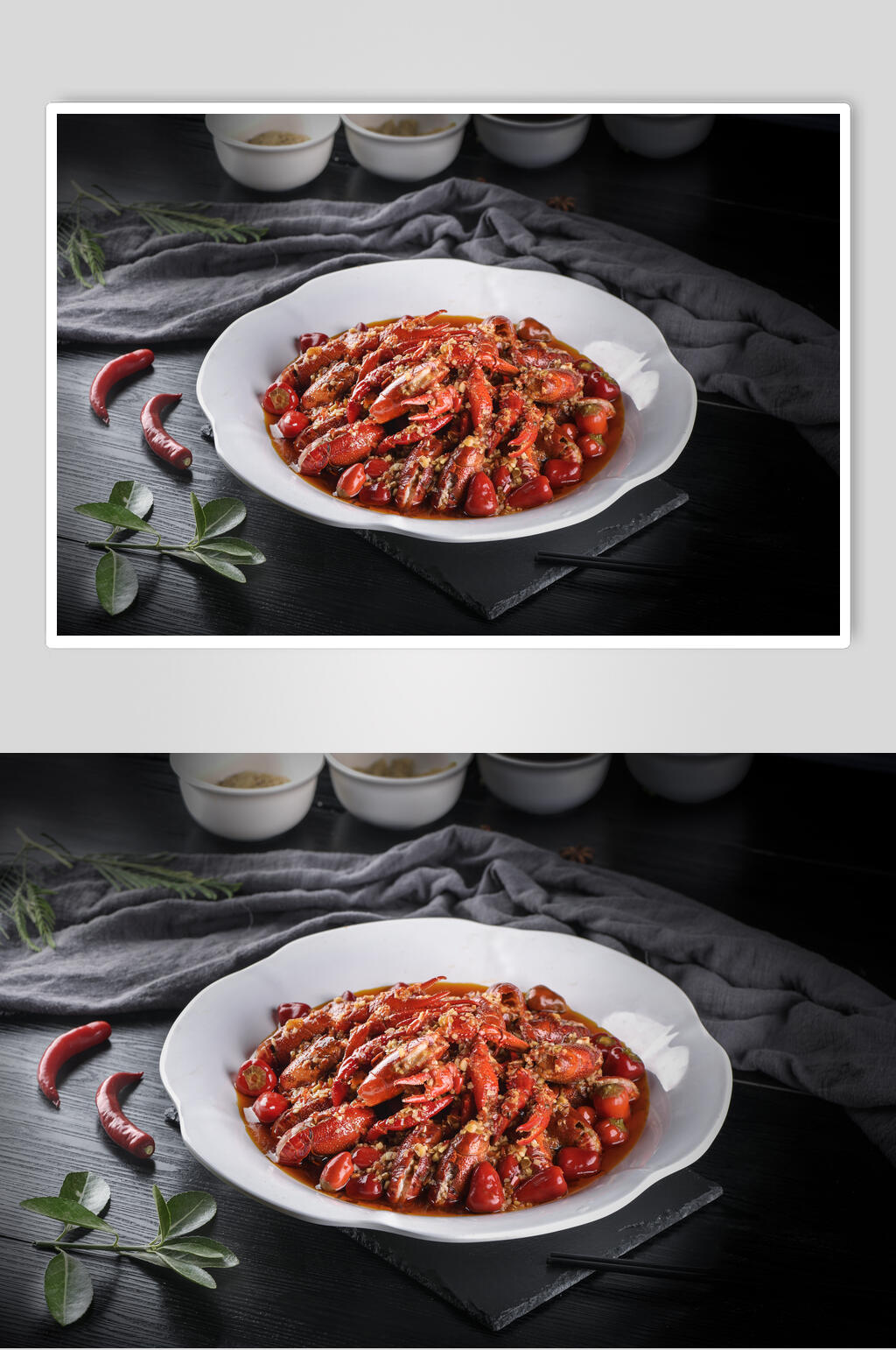 香浓美味麻辣小龙虾餐饮海鲜摄影图素材