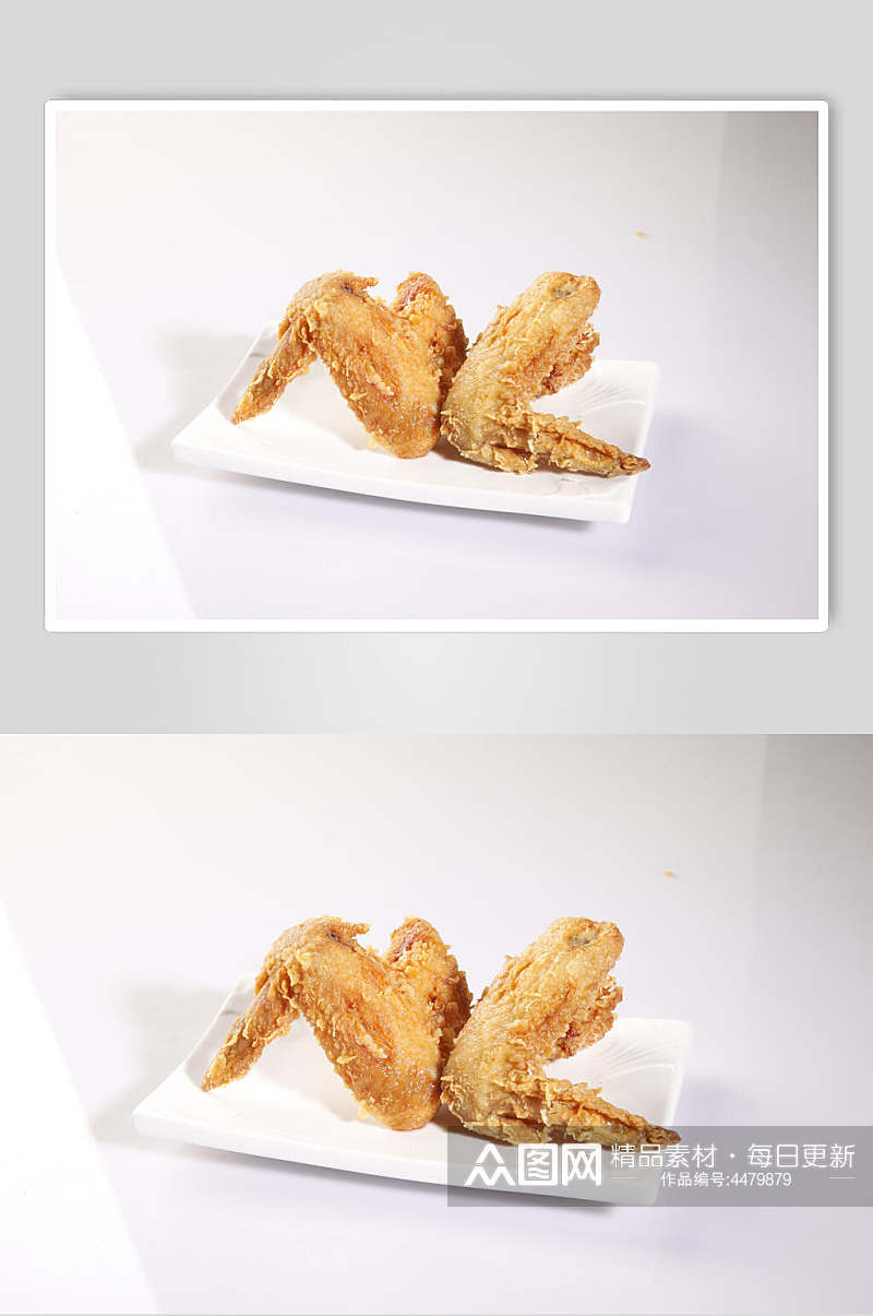 鸡翅小吃炸品摄影图片素材
