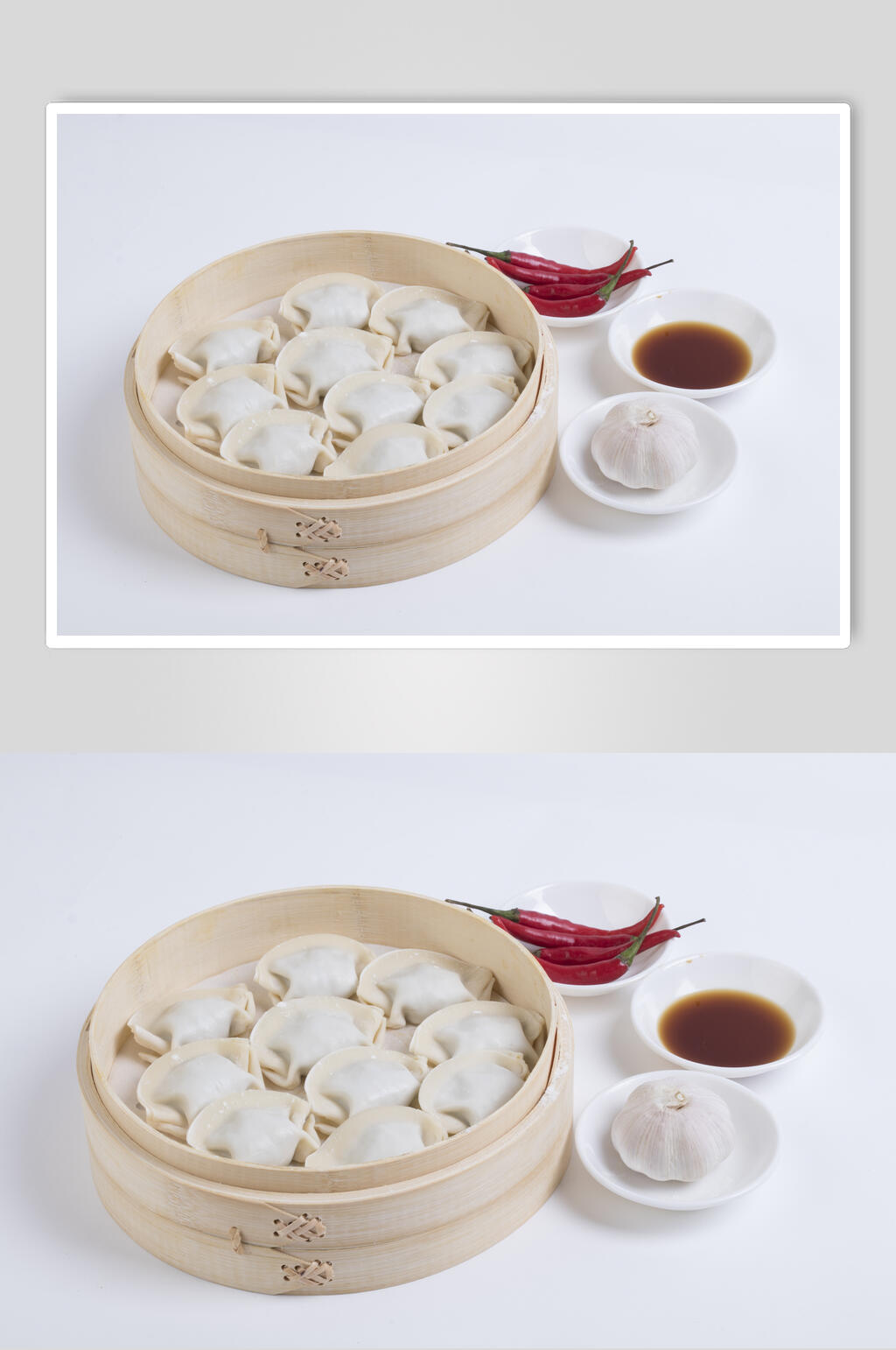 蒸饺饺子餐饮摄影图素材