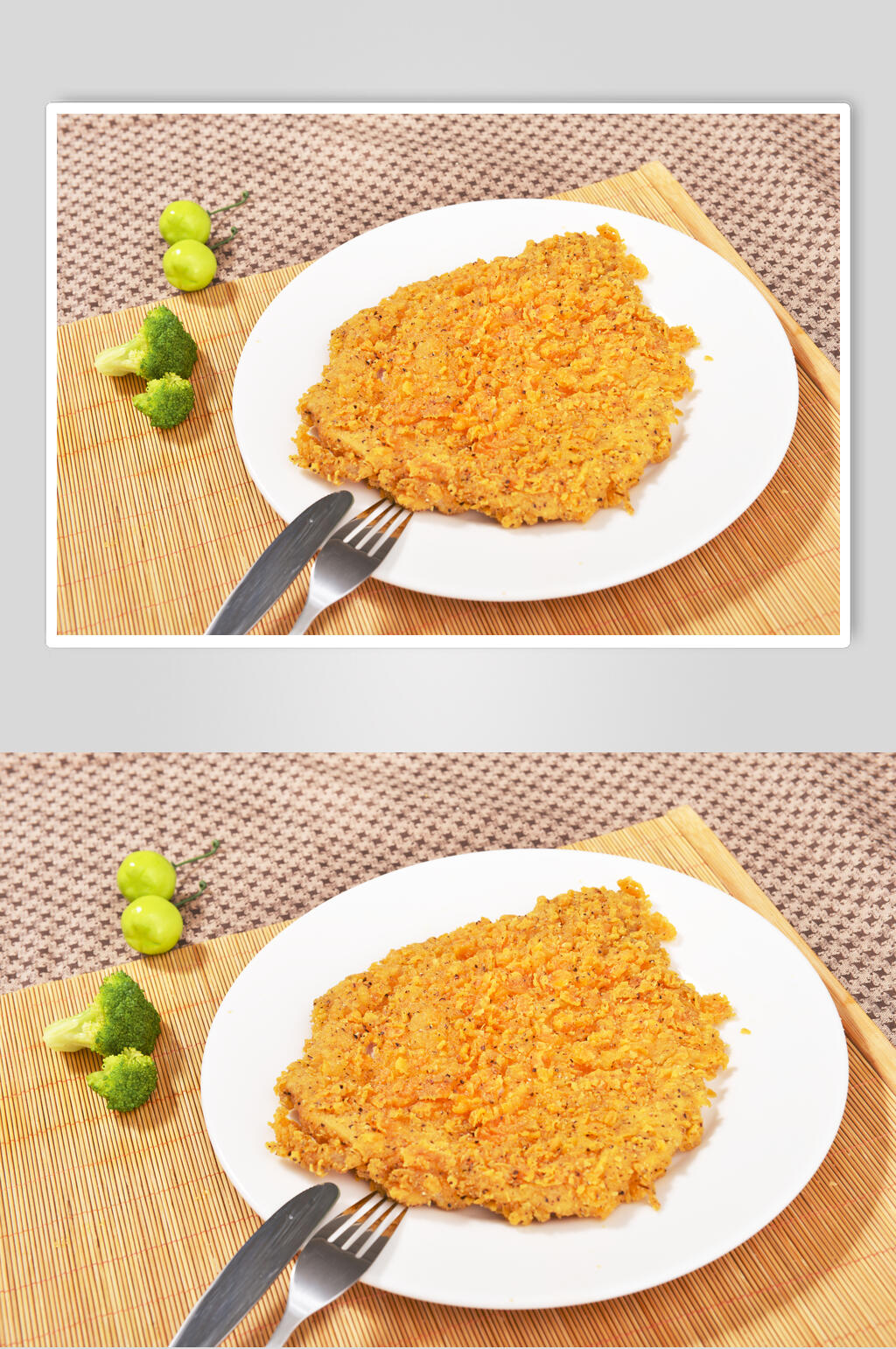 精品简约鸡排美食图片素材