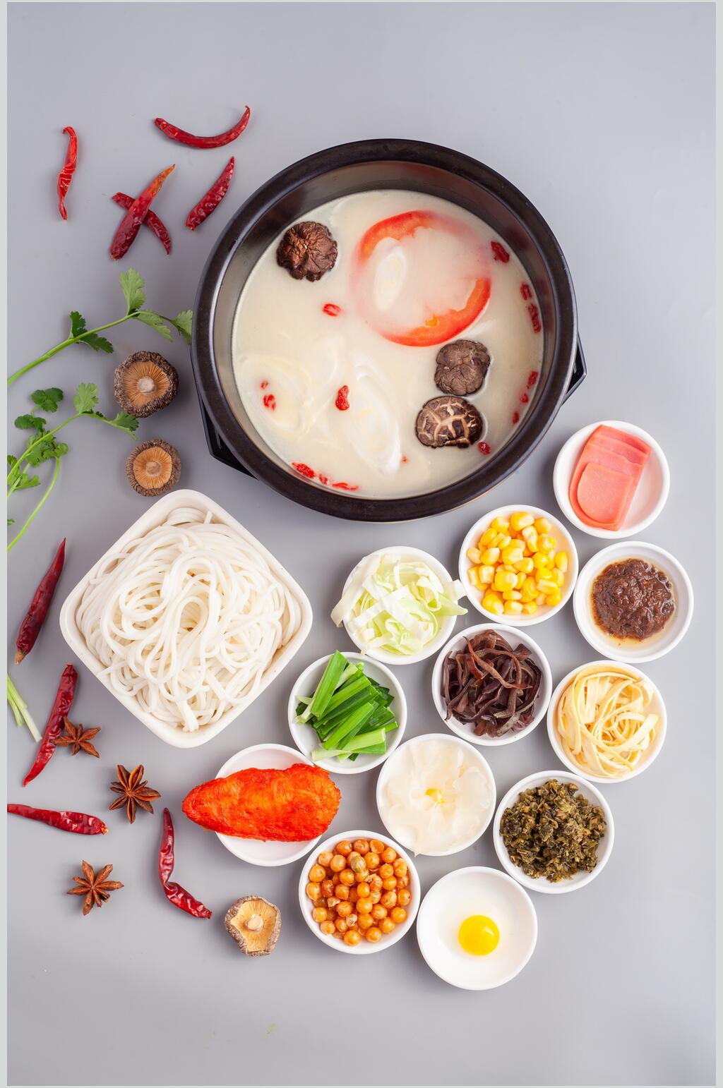 火锅好吃米线美食摄影图片素材