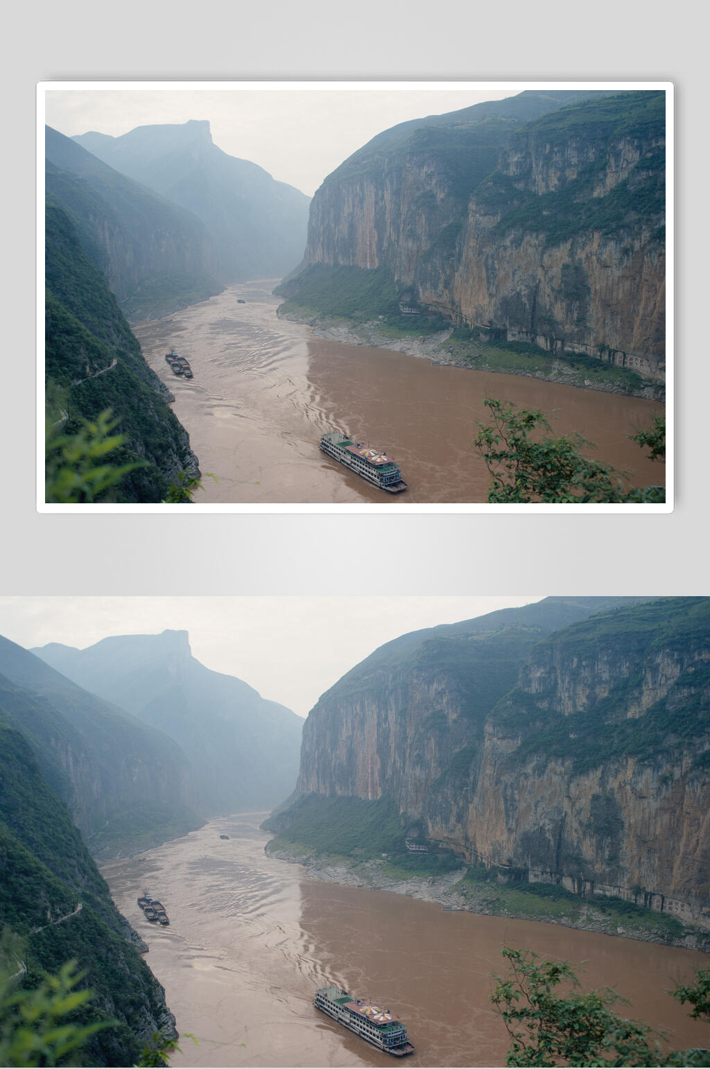 河谷风景山川摄影图素材