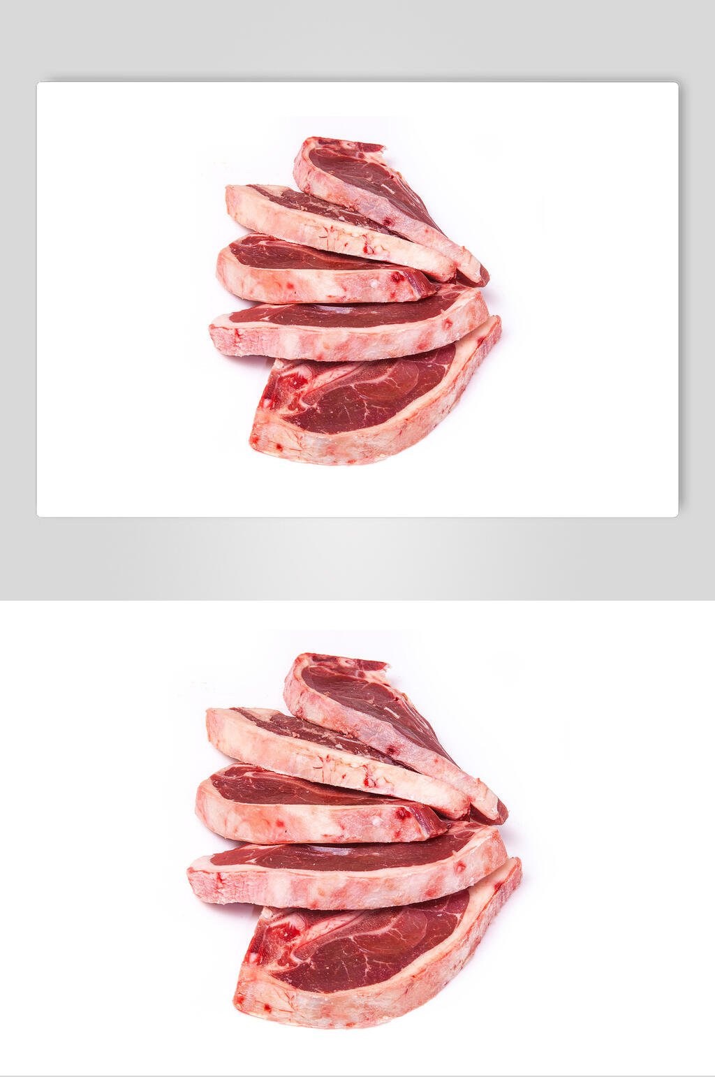 白底美味羊肉羊排图片素材