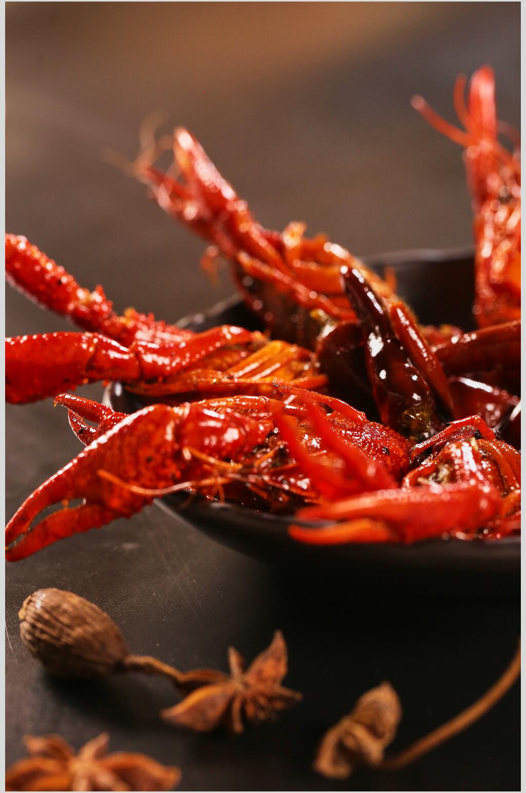 精品美味红色小龙虾图片素材