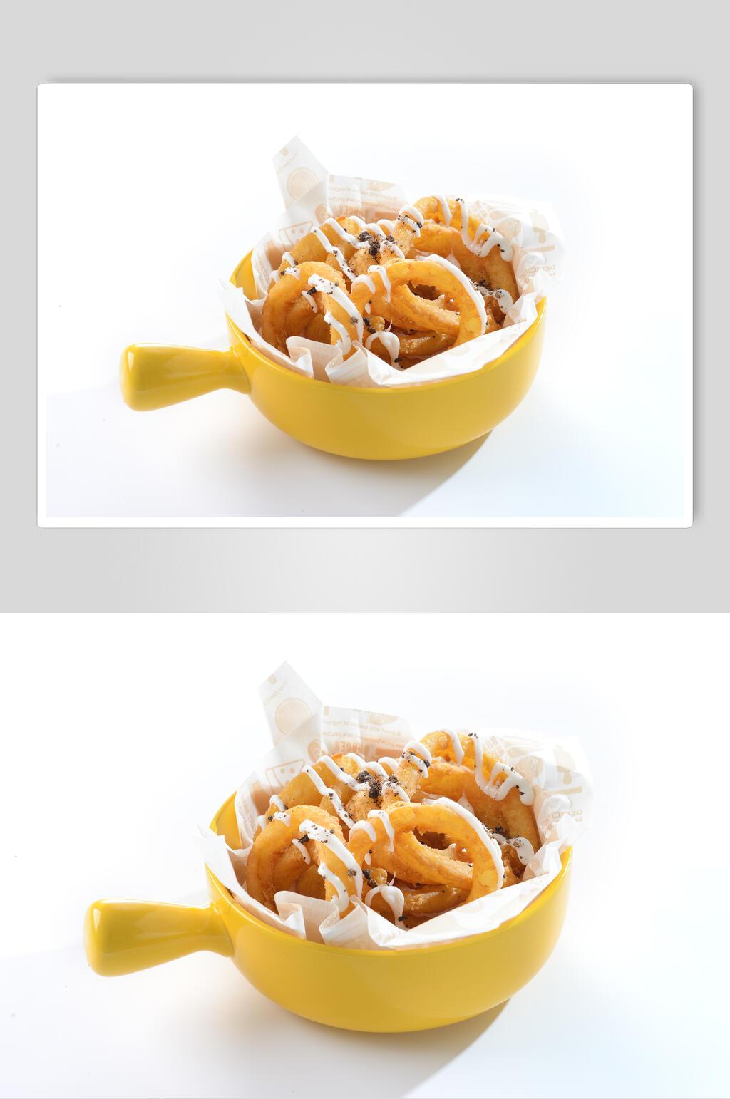 经典品质鱿鱼圈小吃炸品摄影图片素材
