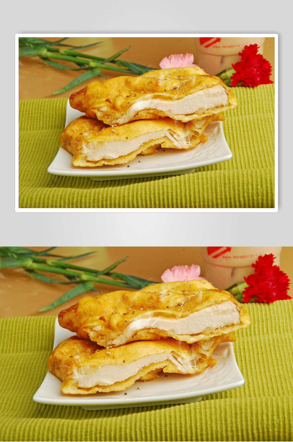 精品美味鸡排美食图片素材